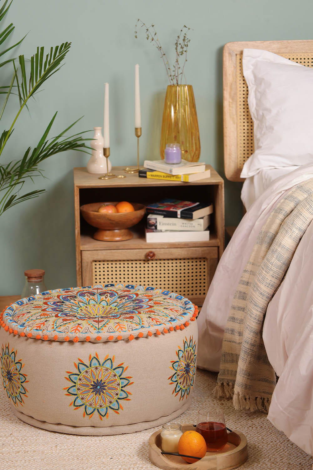 Artisan Abode Ottoman pouf