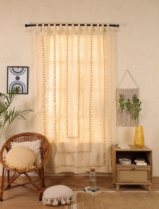 Lullaby Fringed Curtain - Set of 2