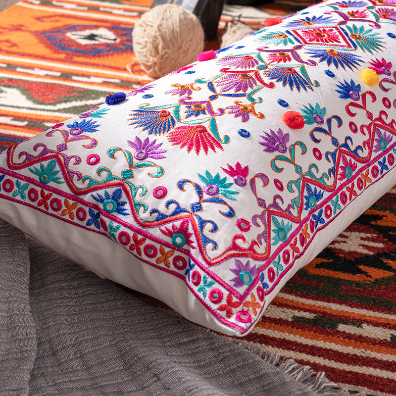 Pink Gypsy Dream Long Pillow Canvas Cover - I