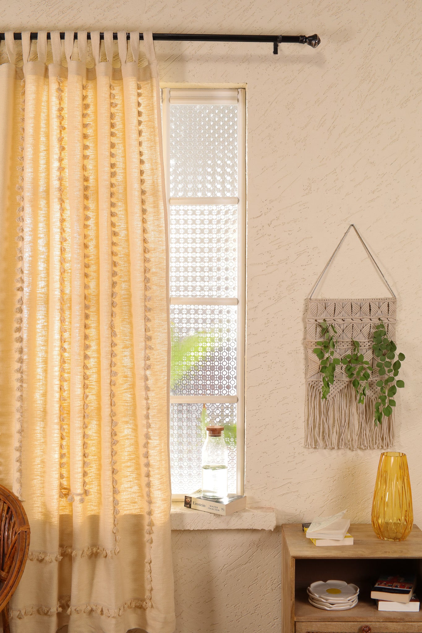 Lullaby Fringed Curtain - Set of 2