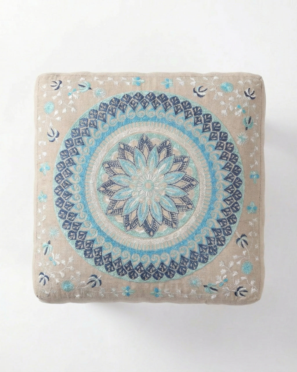 Coastal Comfort Footstool