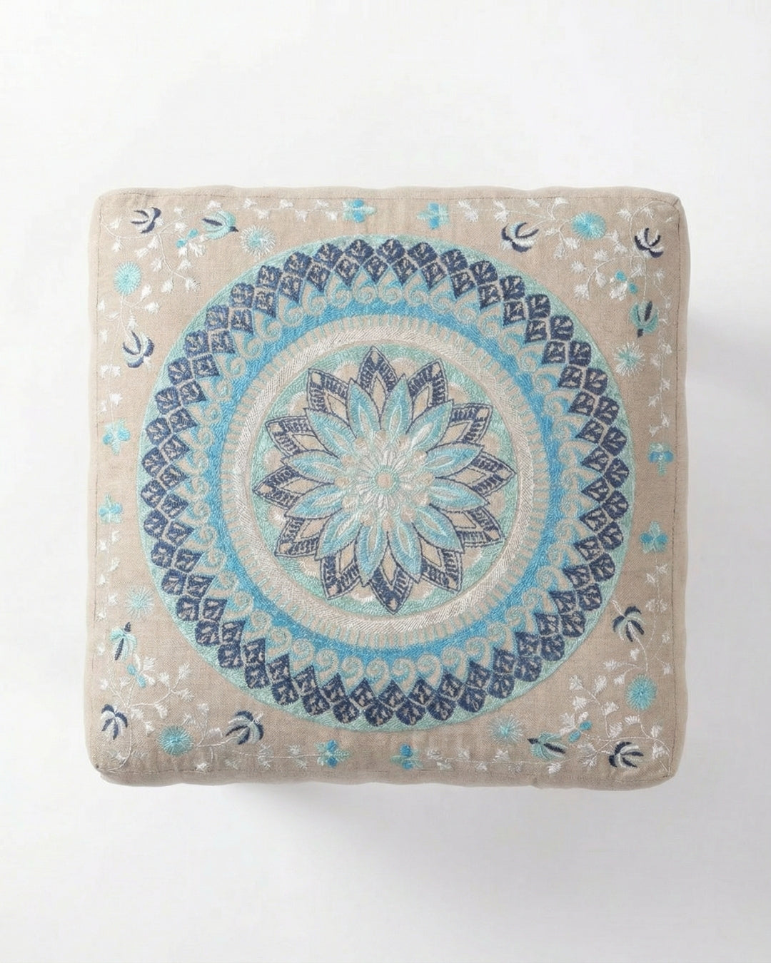 Coastal Comfort Footstool