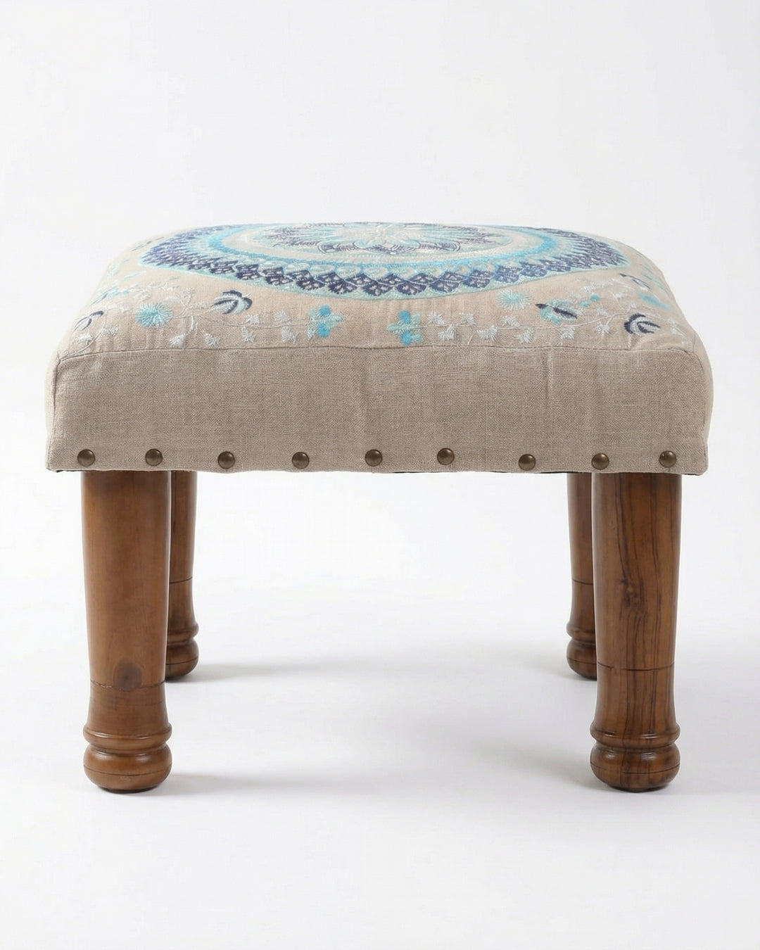Coastal Comfort Footstool