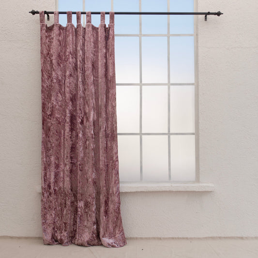 Rose Velvet Curtain - Set of 2 - I