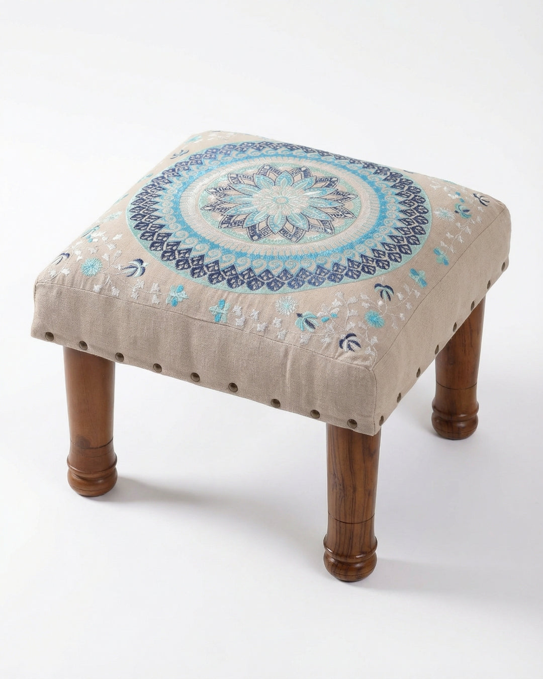 Coastal Comfort Footstool