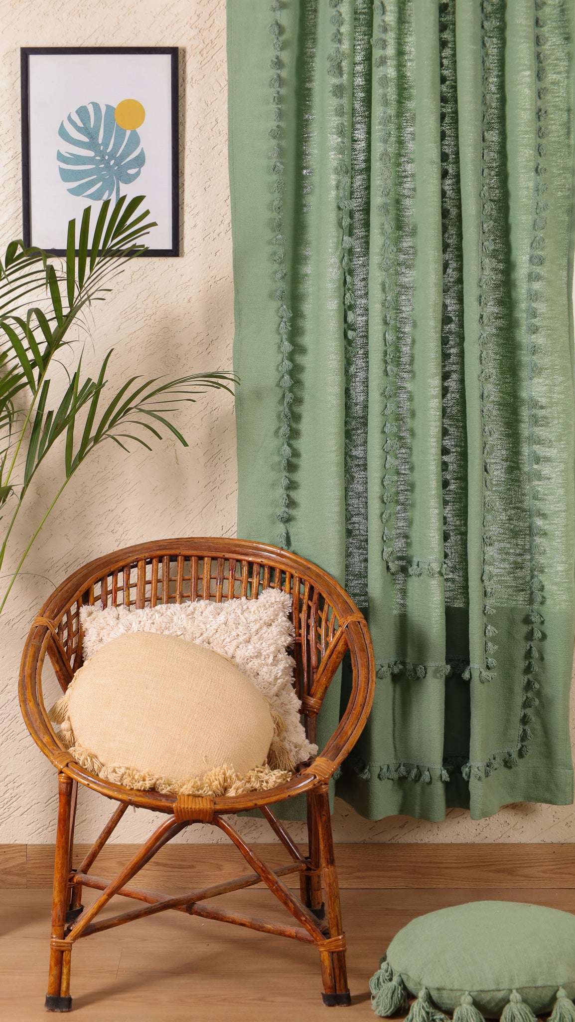 Lullaby Fringed Curtain - Set of 2