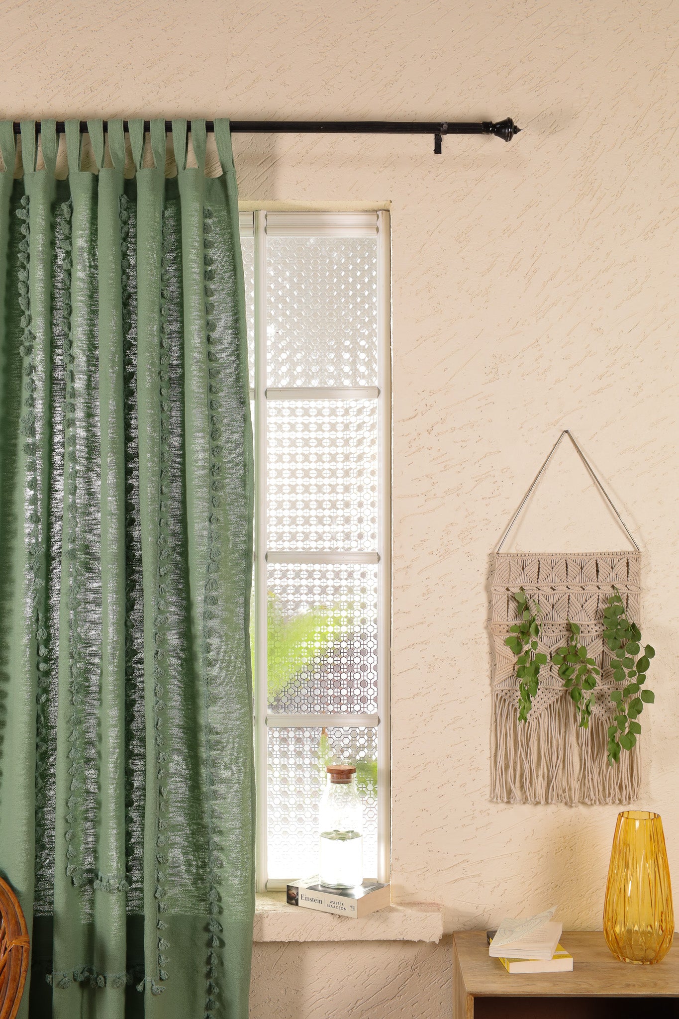 Lullaby Fringed Curtain - Set of 2