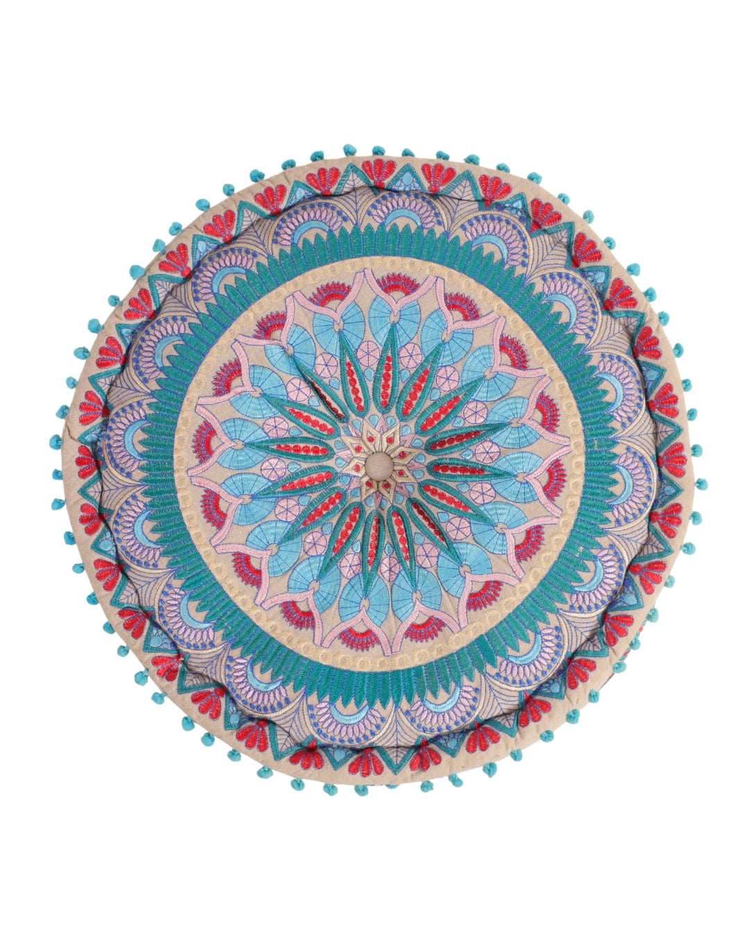 Purple Geometric Fantasy Ottoman pouf