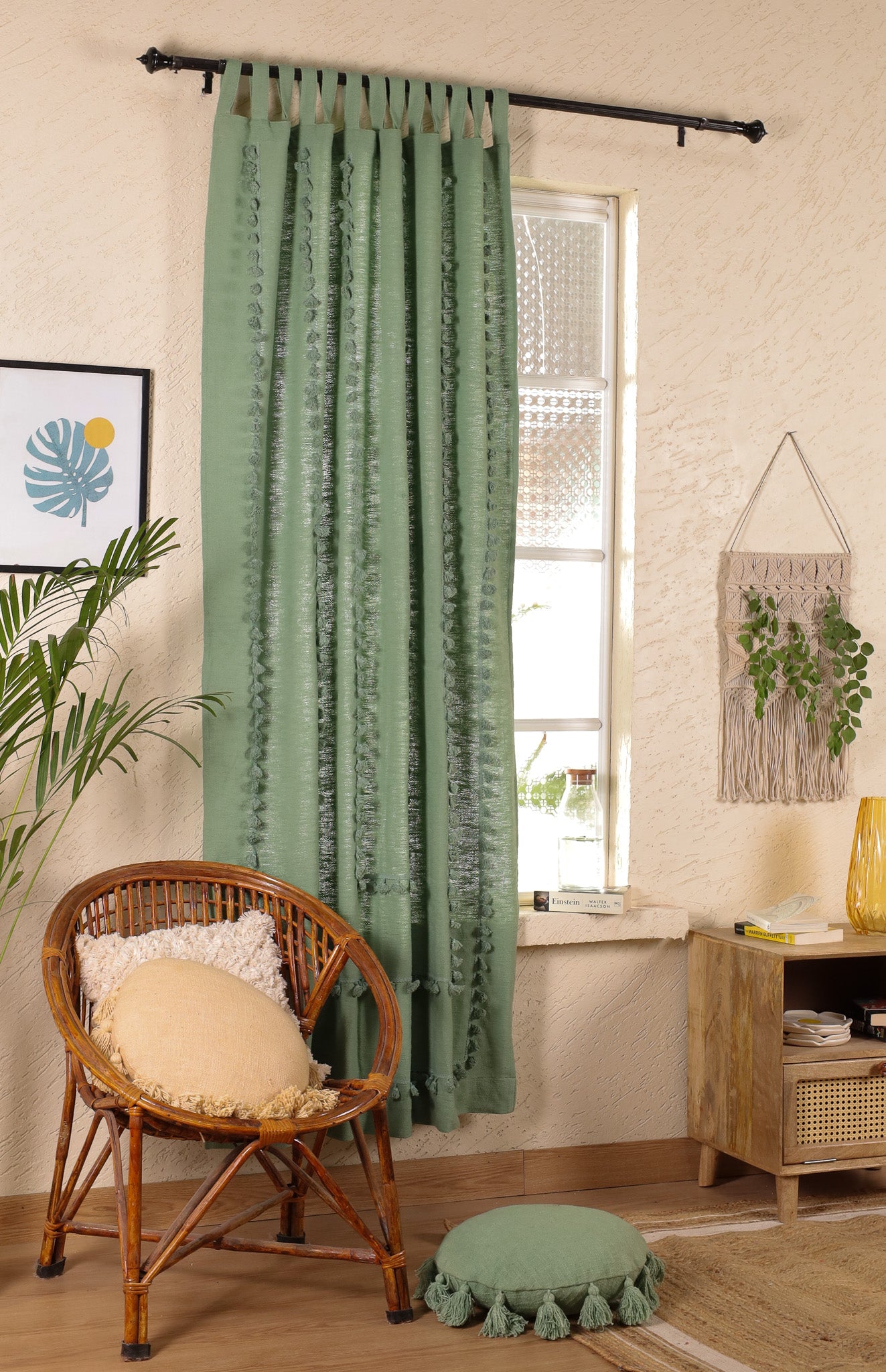 Lullaby Fringed Curtain - Set of 2