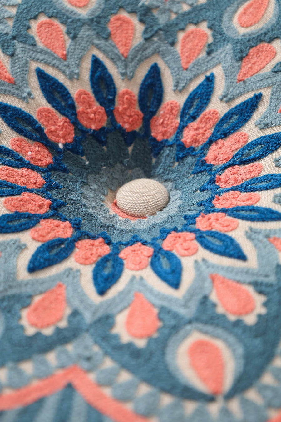 Whispering Threads Ottoman Pouf