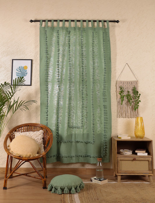 Lullaby Fringed Curtain - Set of 2