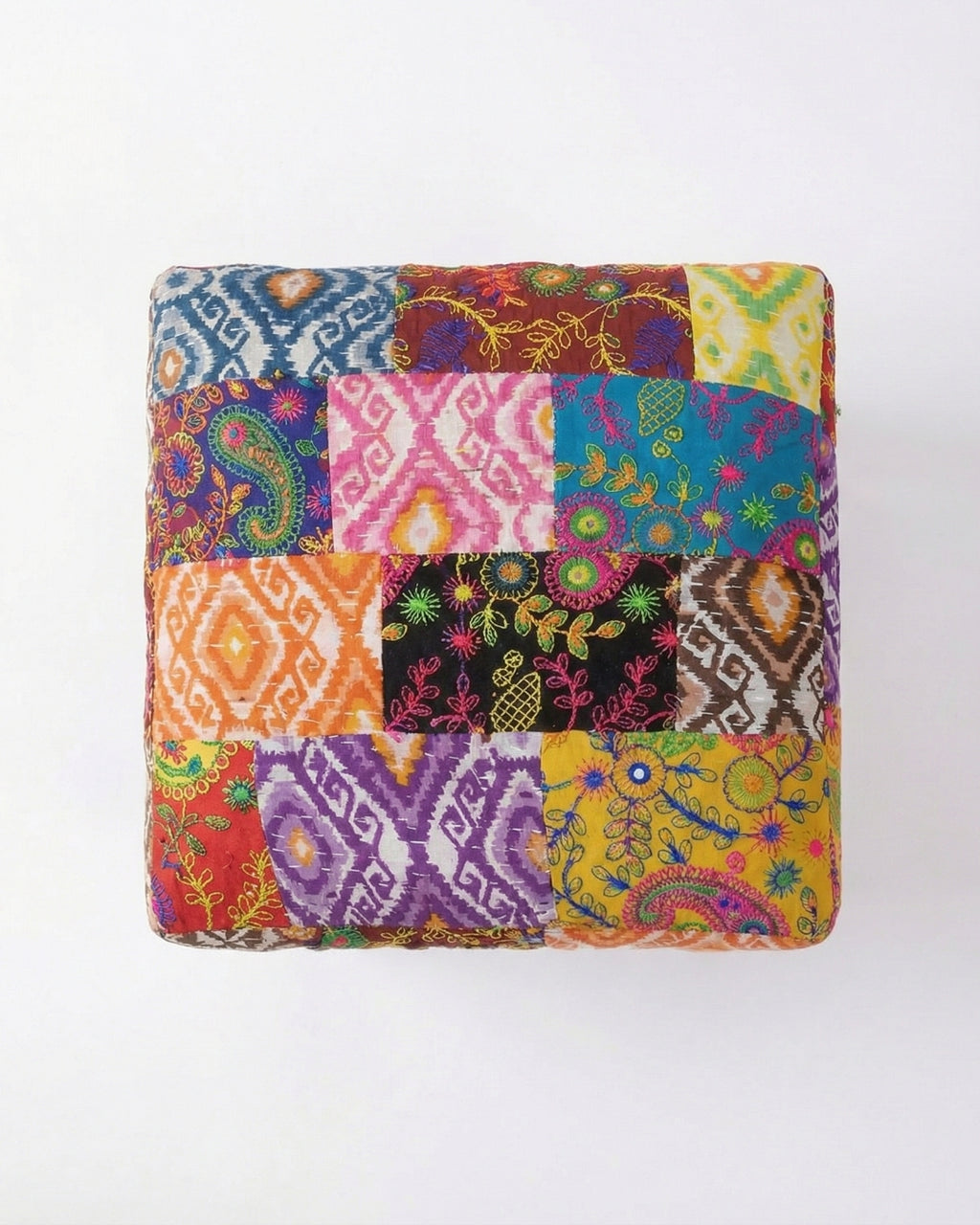 Kantha Patchwork Foot Stools