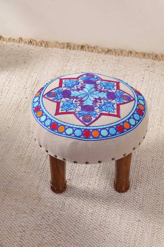 Floral Footstool