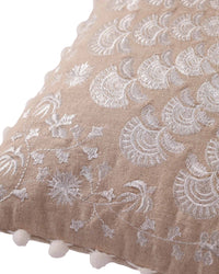 White Mandala Throw Pillow