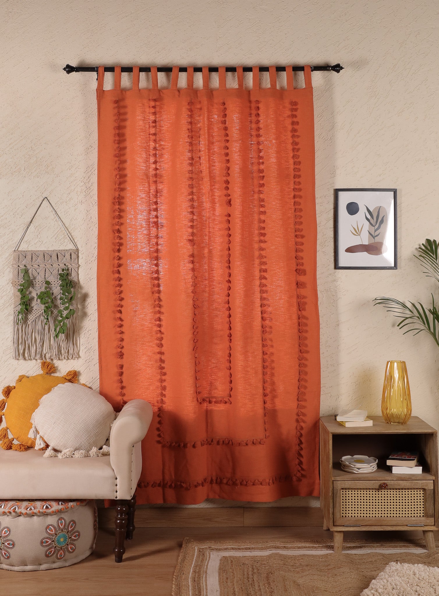 Lullaby Fringed Curtain - Set of 2