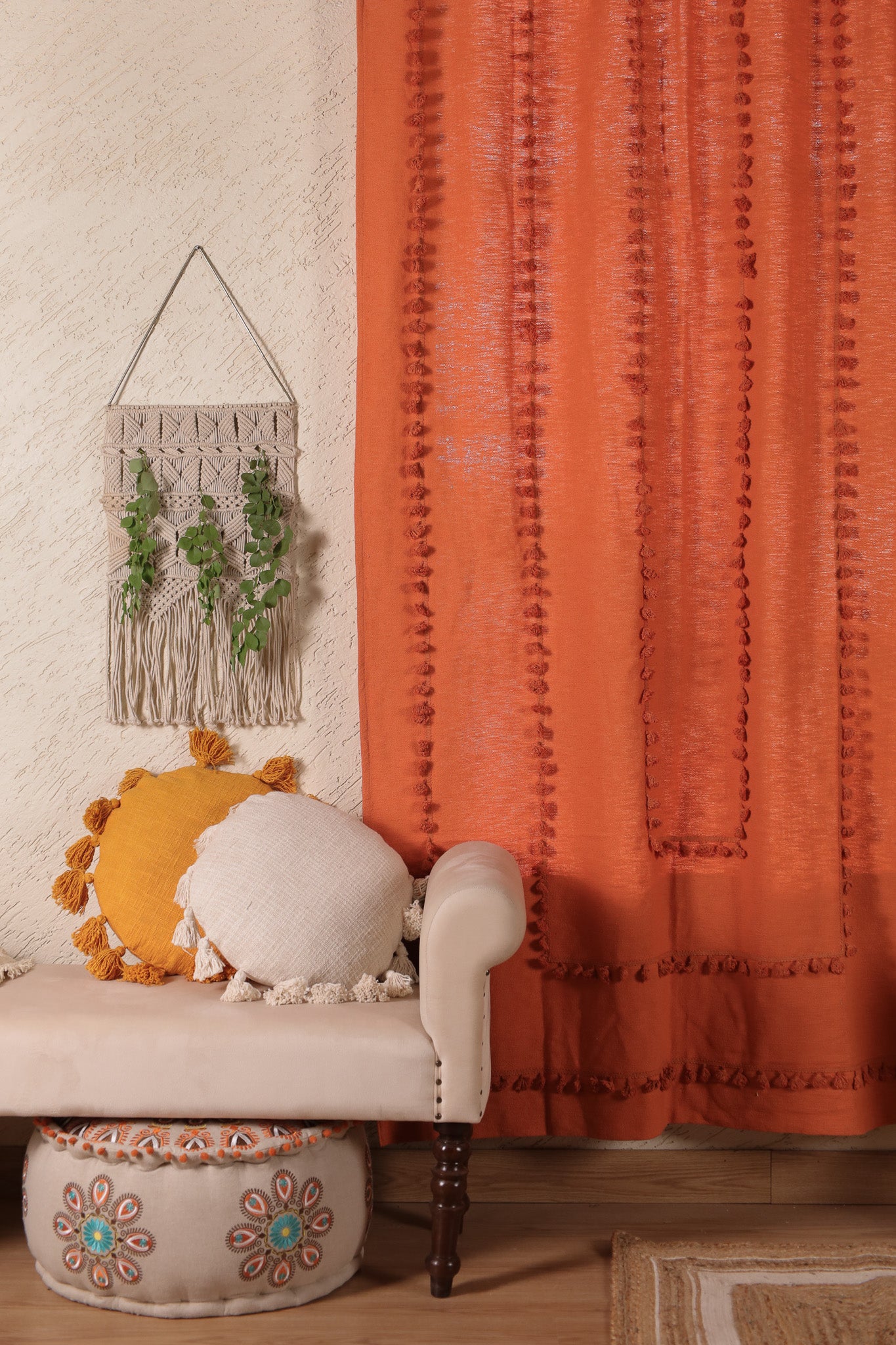 Lullaby Fringed Curtain - Set of 2
