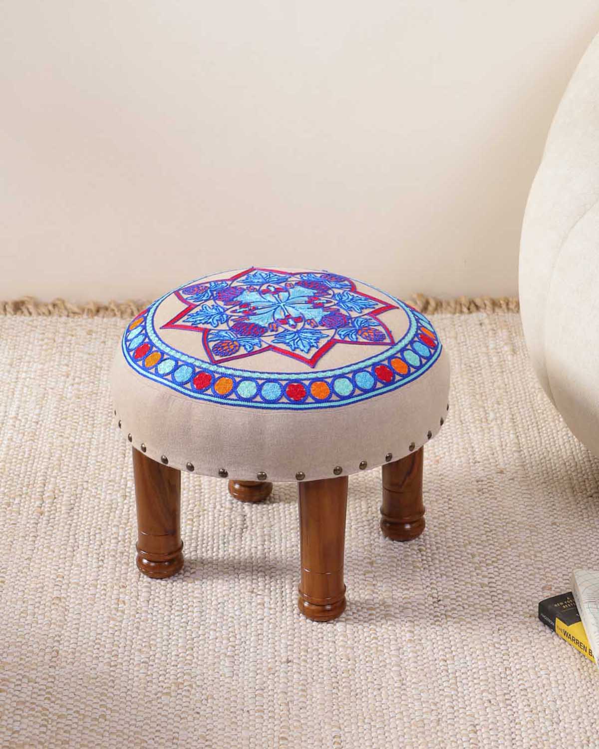 Floral Footstool