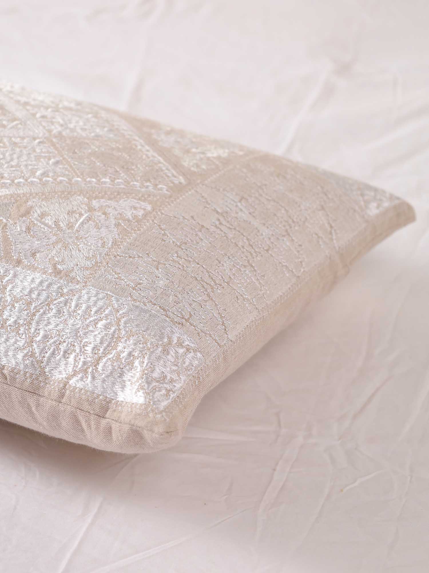 White Whimsical Long Pillow