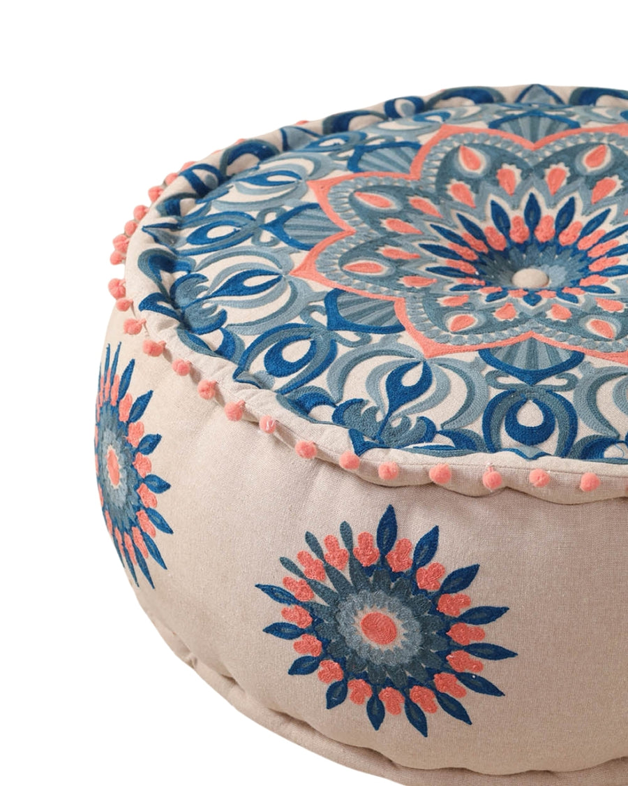 Whispering Threads Ottoman Pouf