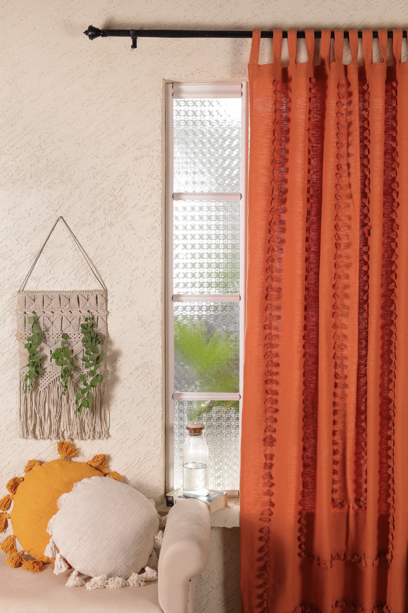 Lullaby Fringed Curtain - Set of 2