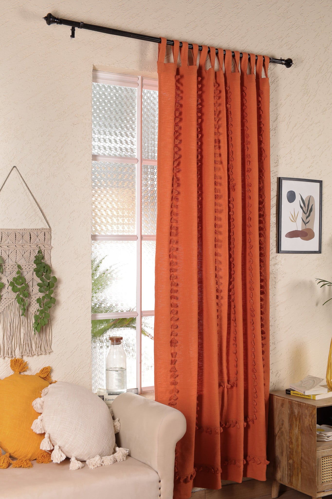 Lullaby Fringed Curtain - Set of 2
