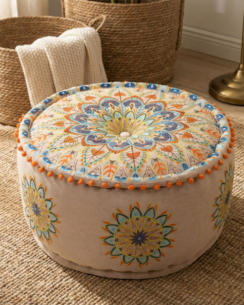 Artisan Abode Ottoman pouf