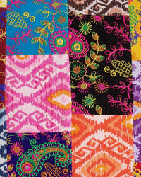 Kantha Patchwork Footstool