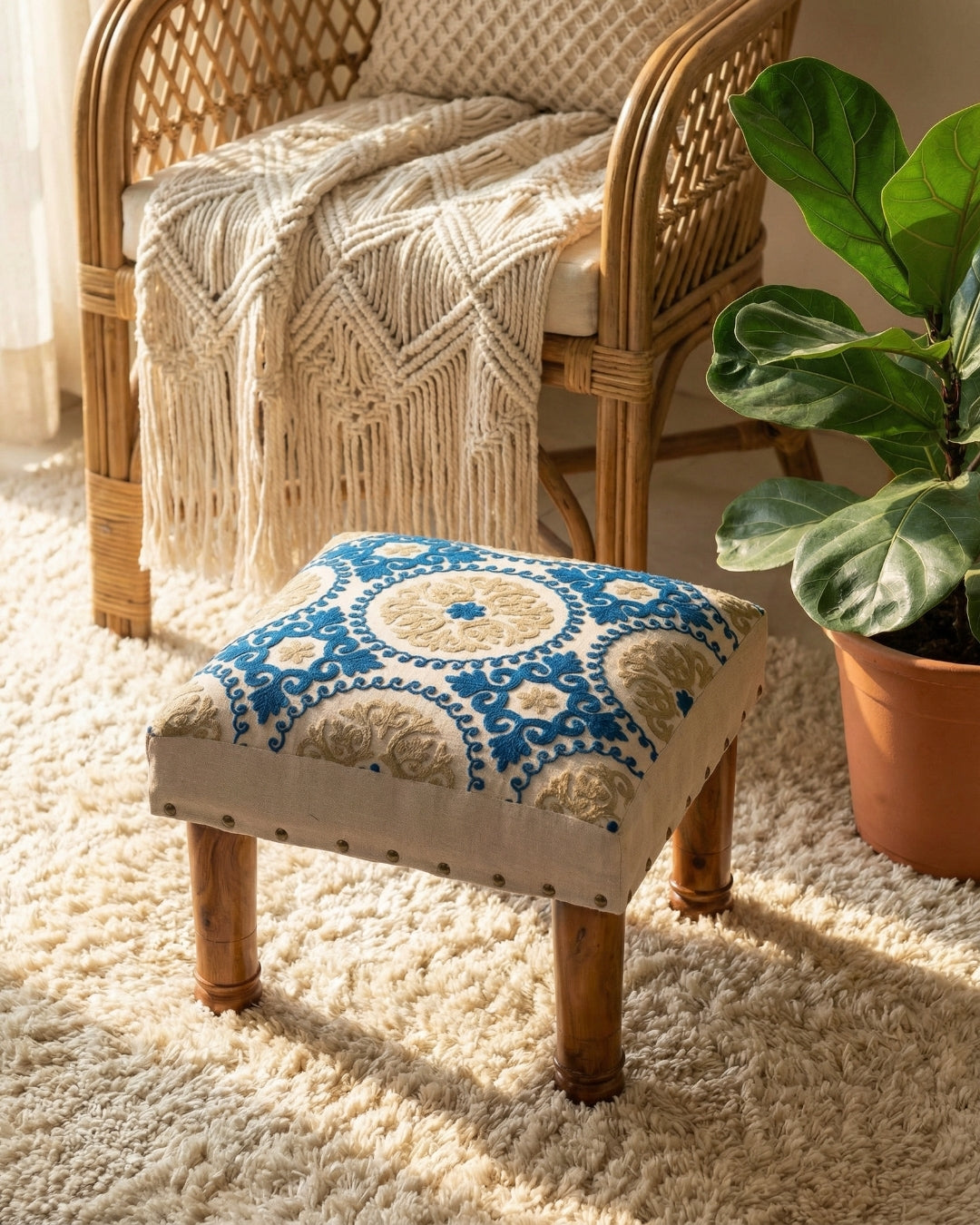 Persian Paradise Footstool