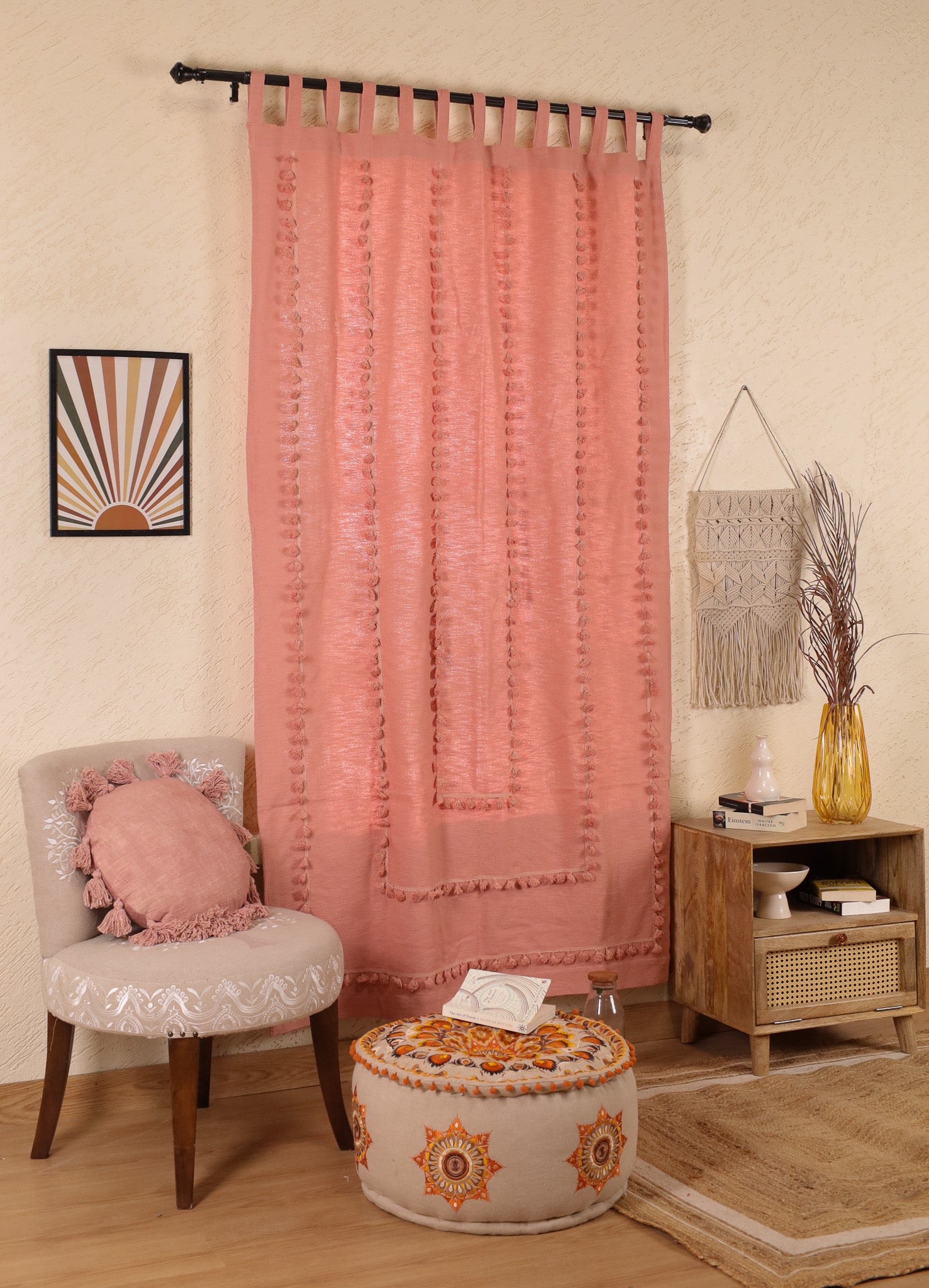 Lullaby Fringed Curtain - Set of 2