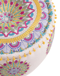 Geometric Delight Ottoman Pouf
