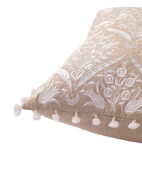 White Mahal Throw Pillow