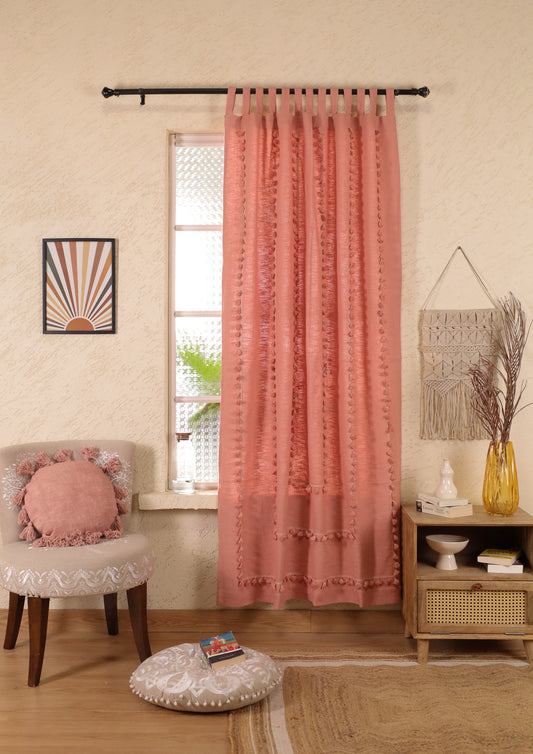 Lullaby Fringed Curtain - Set of 2