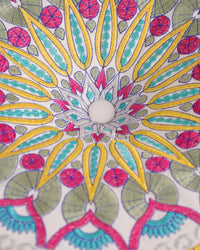 Geometric Delight Ottoman Pouf