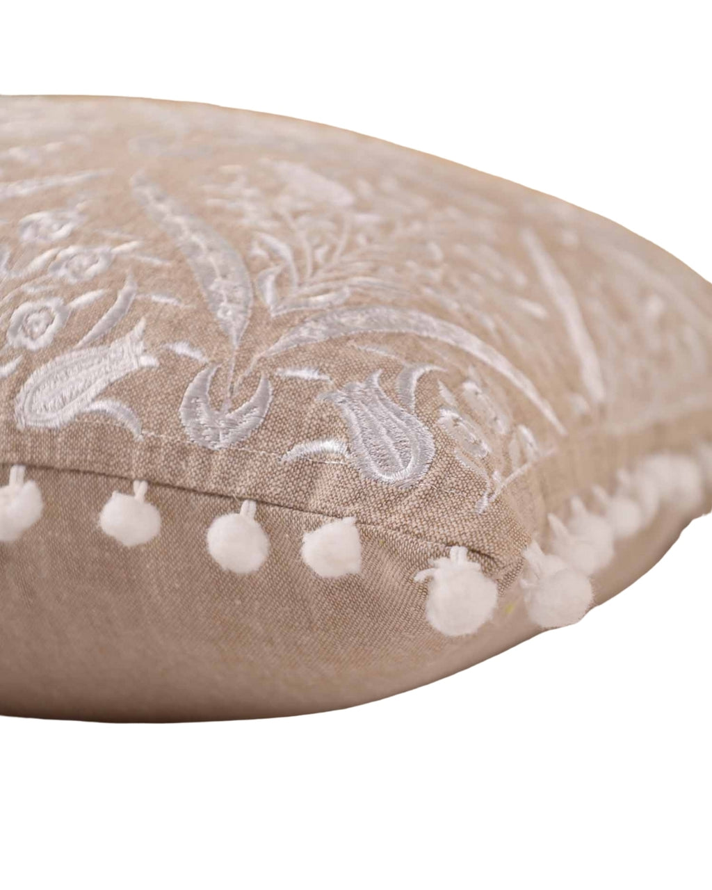 White Mahal Throw Pillow