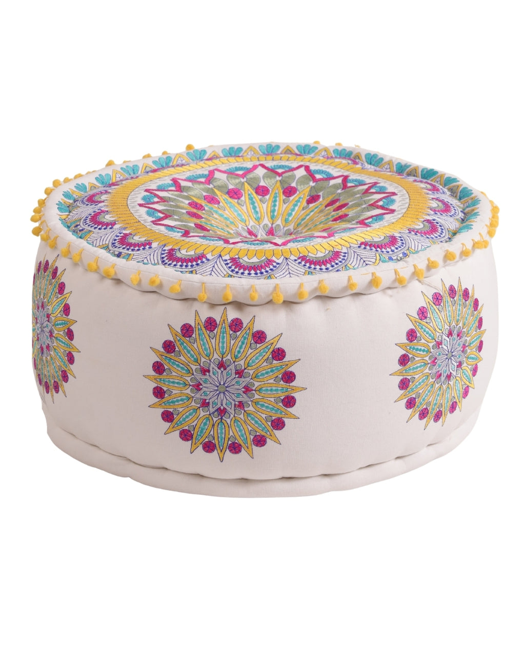 Geometric Delight Ottoman pouf