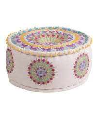 Geometric Delight Ottoman Pouf