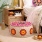 Pink Whimsical Wonder Ottoman pouf