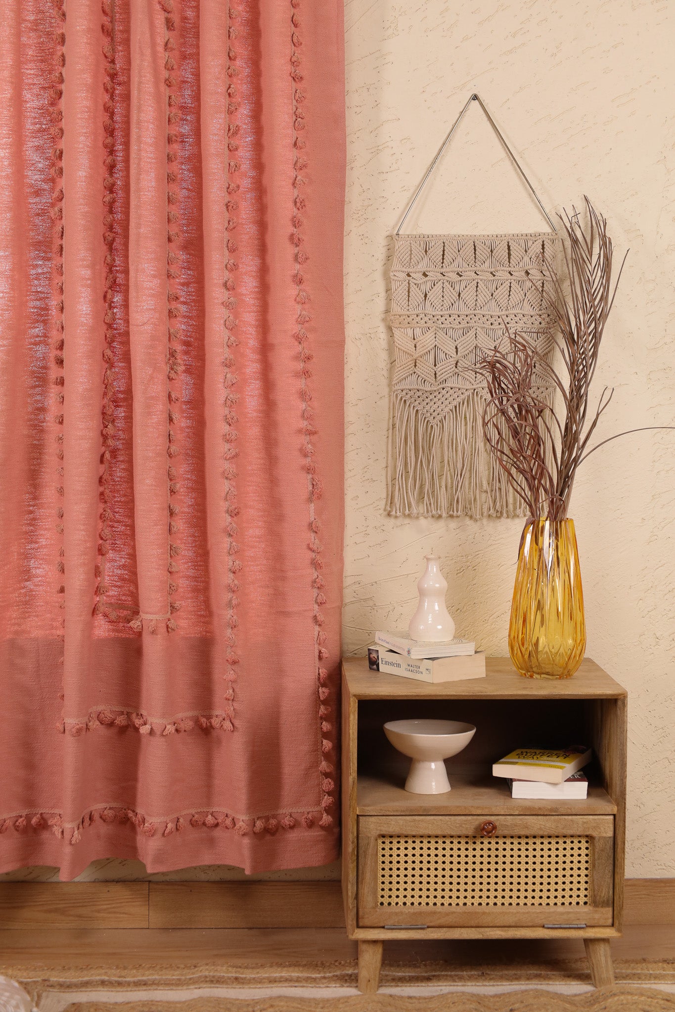 Lullaby Fringed Curtain - Set of 2