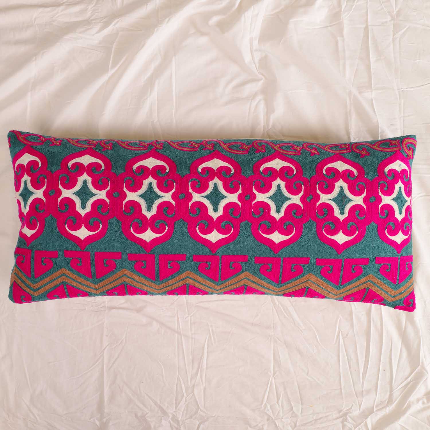 Purple Boho Bliss Long Pillow Cover