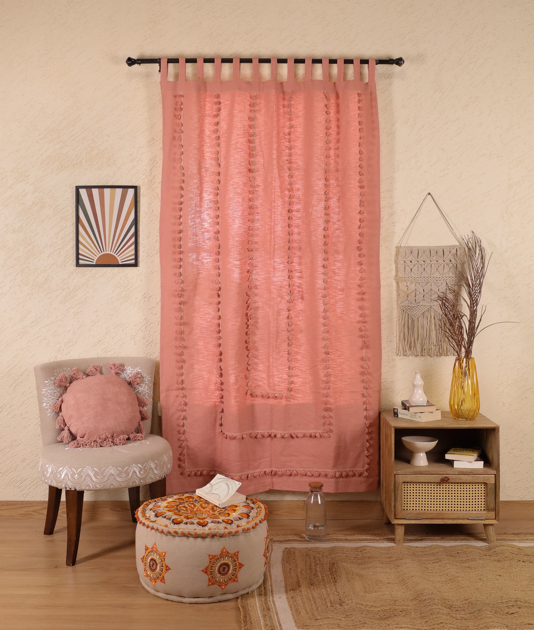 Lullaby Fringed Curtain - Set of 2