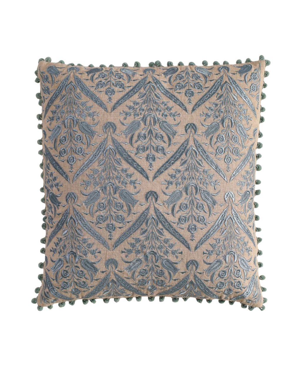 Gray Mahal Throw Pillow