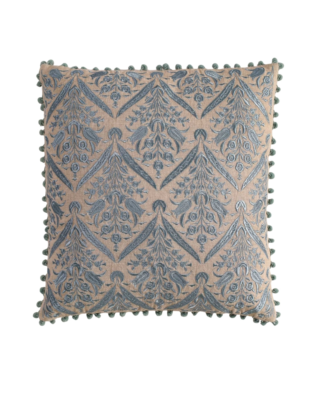Gray Mahal Throw Pillow