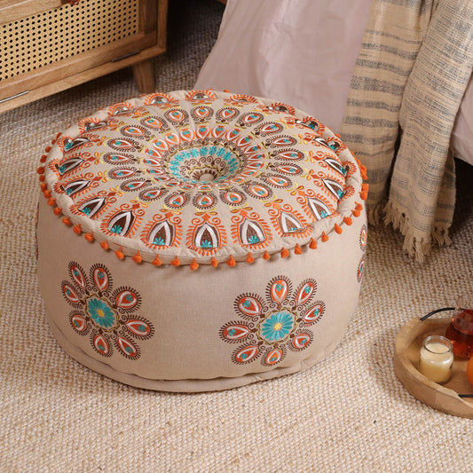 Mandala Ottoman pouf