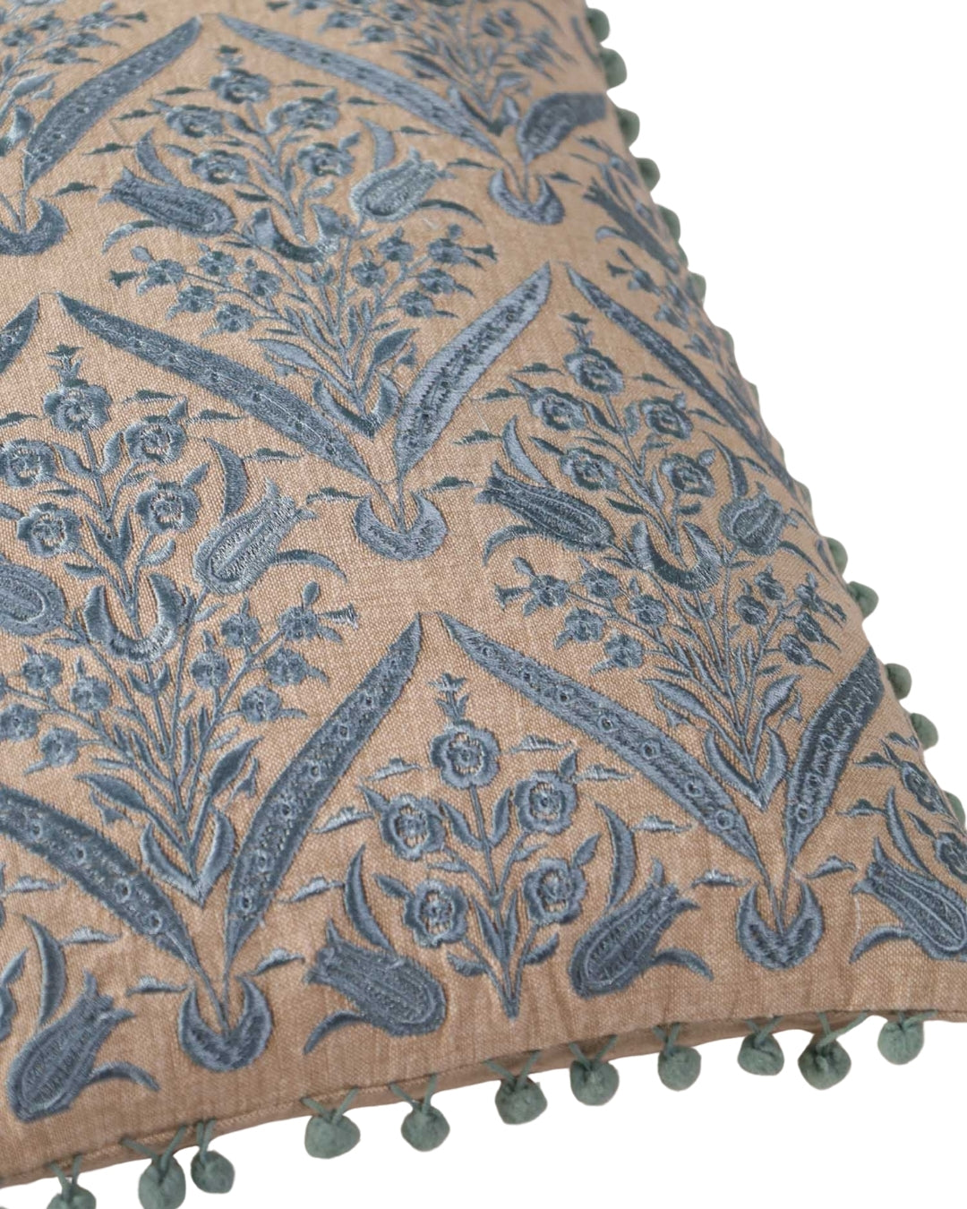 Gray Mahal Throw Pillow