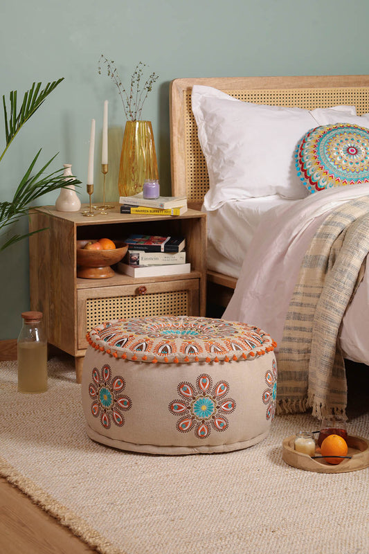 Mandala Ottoman pouf