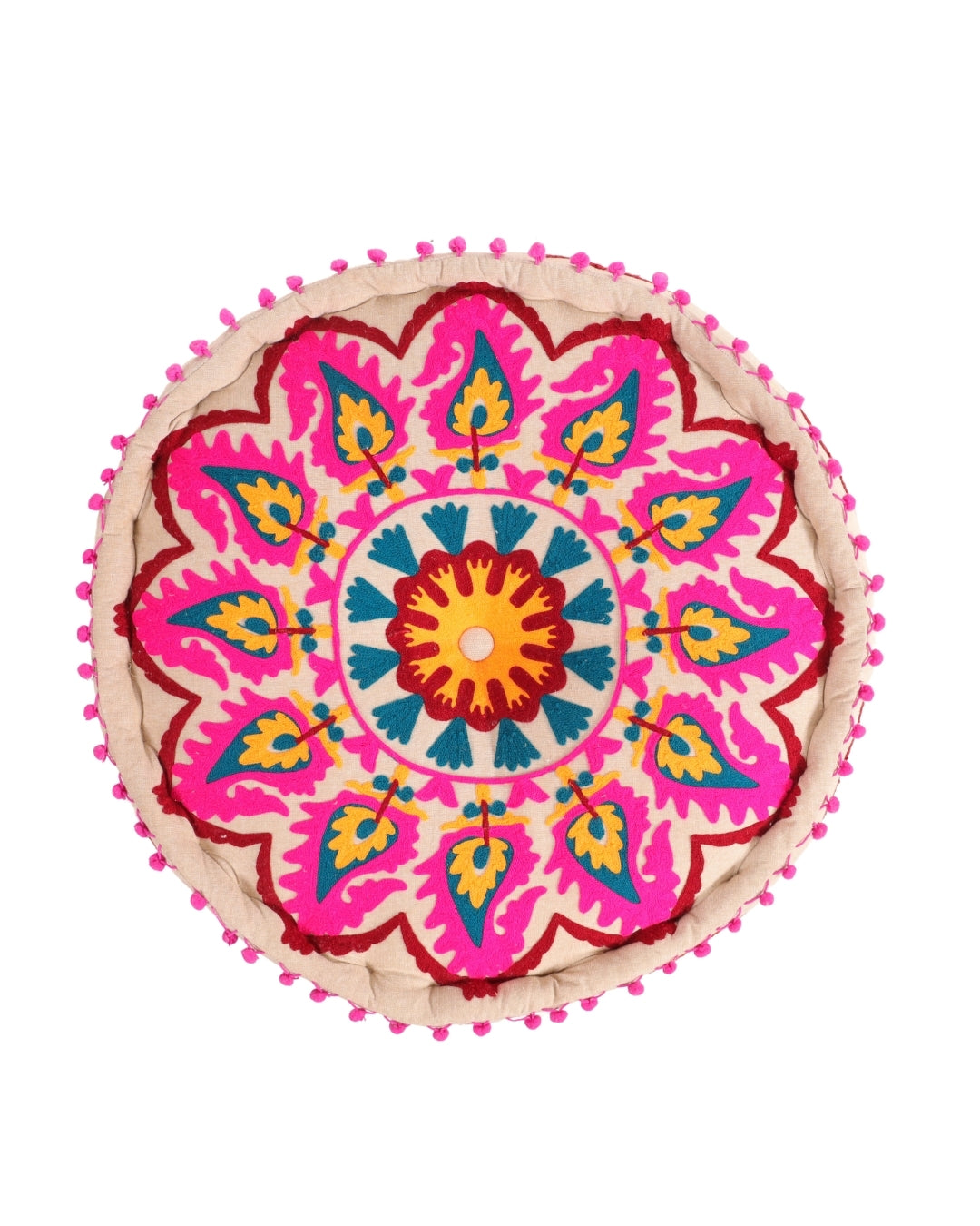 Pink Whimsical Wonder Ottoman pouf