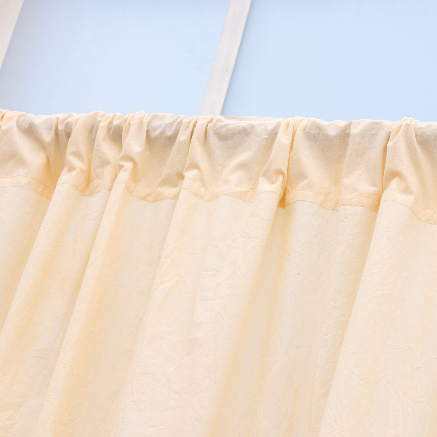 Pastel Sunshine Cotton Tassels Curtain - Set of 2 - I