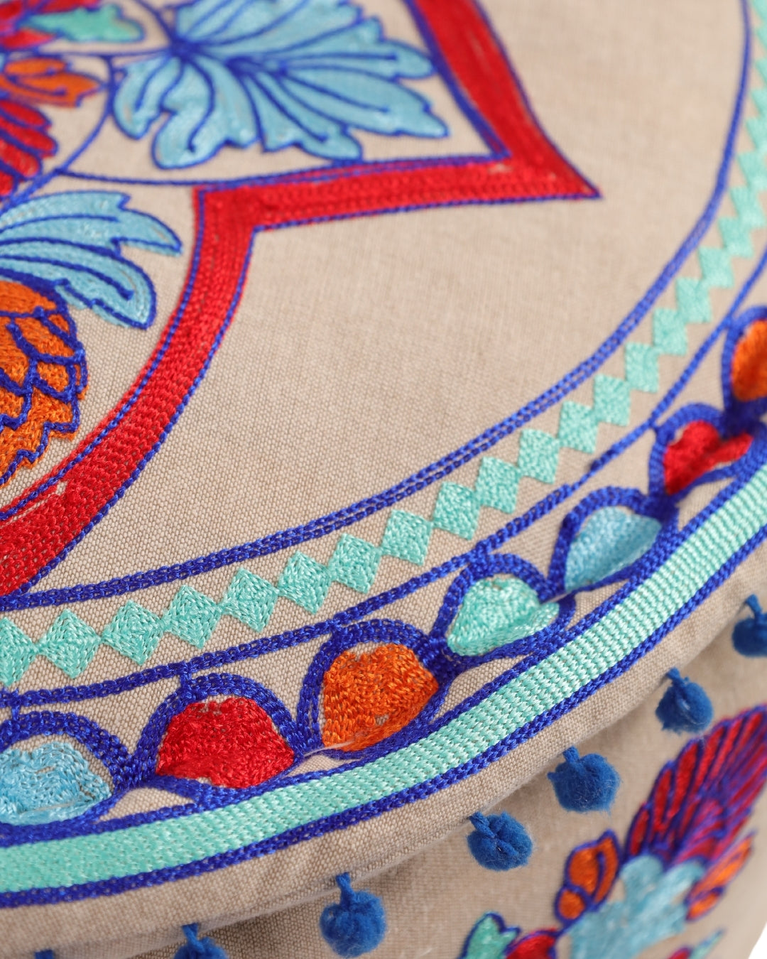 Purple Flower Fantasy Ottoman pouf