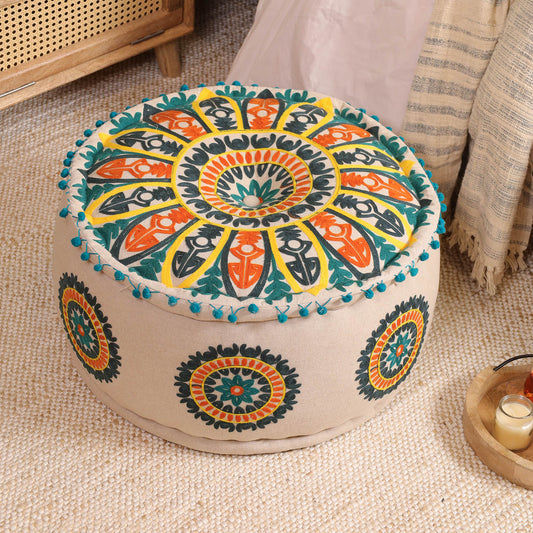 Dreamy Geo Ottoman pouf