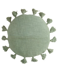 Sage Green Talking Tassels Cushion